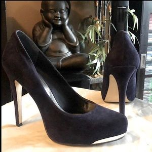BCBG Generation Blue Suede Heel
